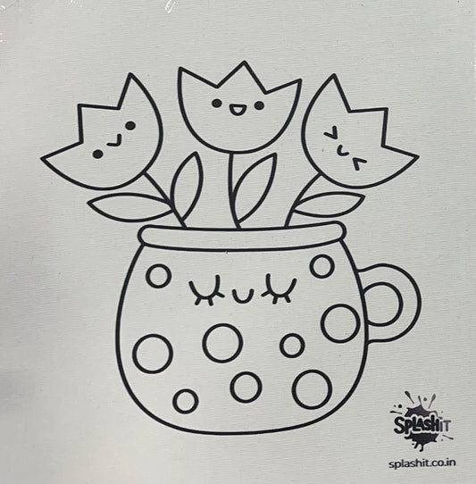 Acrylic Art Kit - Pre Outlined Canvas