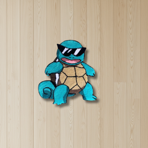 Squirtle with Sunglasses Rug