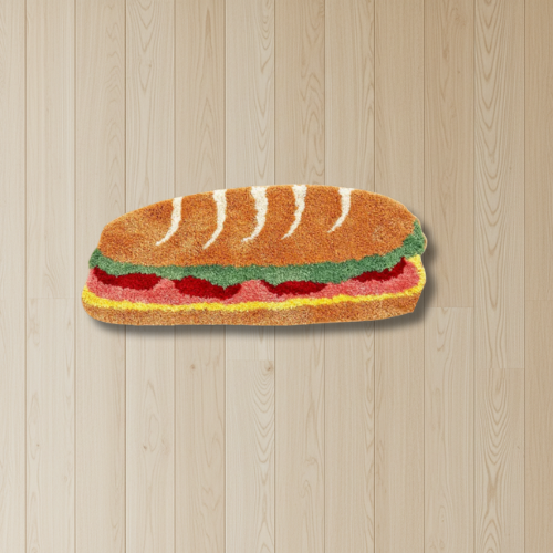 Sub Sandwich Food Rug