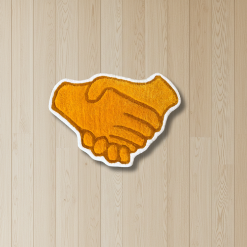 Handshake Emoji Rug