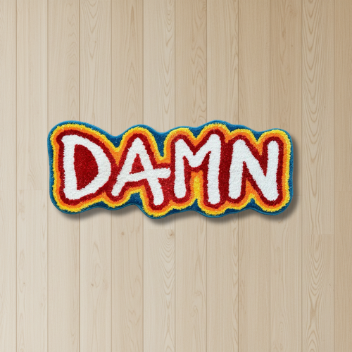 DAMN Sign Rug